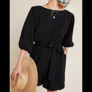 NWT Anthropologie Francesca Balloon-Sleeved Romper